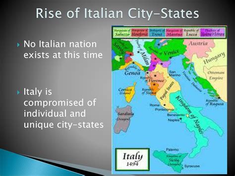 italian city-states|Rise of Italian city.